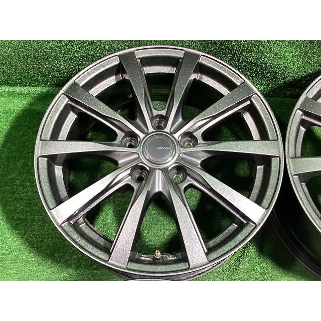 YFC GRASS 16インチアルミホイール 6.5J ＋53 5H PCD114.3 4本セット H1-1 GSの画像