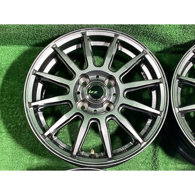 インターミラノ LCZ012 14インチアルミホイール 5.5J ＋38 4H PCD100 4本セット I2-2 GSの画像