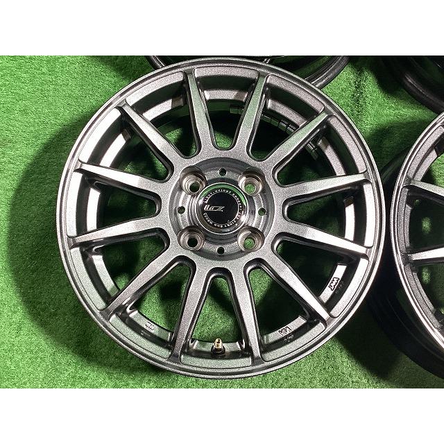 インターミラノ LCZ012 14インチアルミホイール 5.5J ＋38 4H PCD100 4本セット I2-2 GSの画像