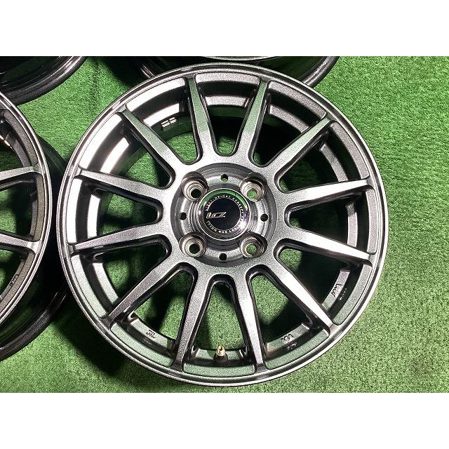 インターミラノ LCZ012 14インチアルミホイール 5.5J ＋38 4H PCD100 4本セット I2-2 GSの画像