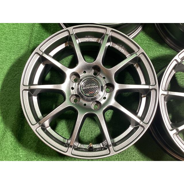 A-TECH シュナイダー 15インチアルミホイール 6J ＋45 5H PCD114.3 4本セット E2-4 GSの画像