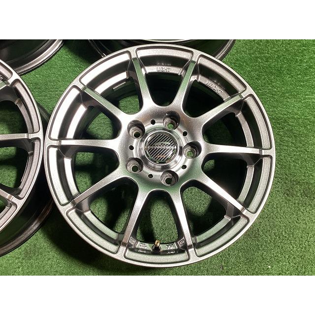 A-TECH シュナイダー 15インチアルミホイール 6J ＋45 5H PCD114.3 4本セット E2-4 GSの画像