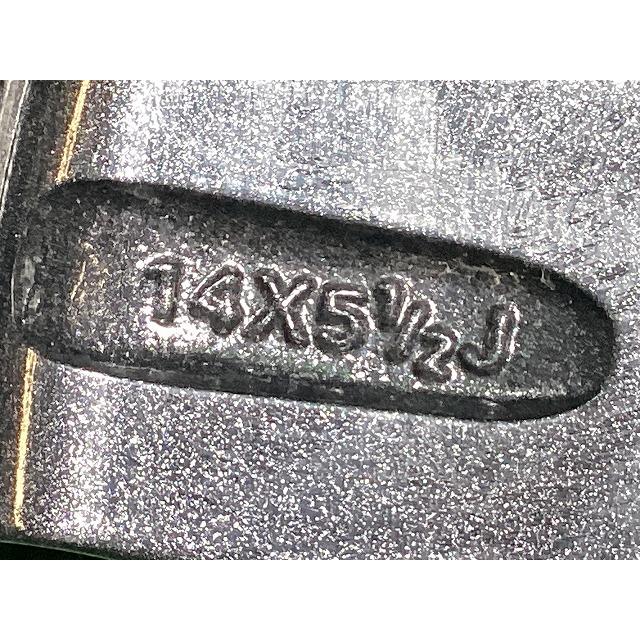 ブリヂストン ZART 14インチアルミホイール 5.5J ＋39 4H PCD100 4本セット I0-3  GSの画像