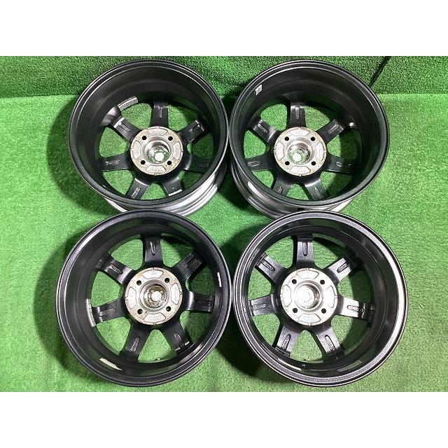 ブリヂストン ZART 14インチアルミホイール 5.5J ＋39 4H PCD100 4本セット I0-3  GSの画像