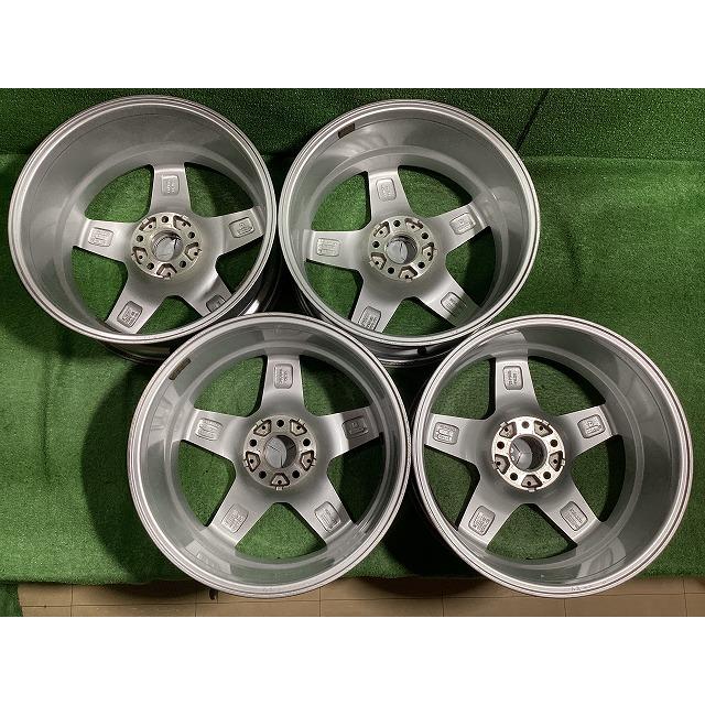AGA Burg 18インチアルミホイール 8J ＋39 5H PCD112 4本セット 外棚7 