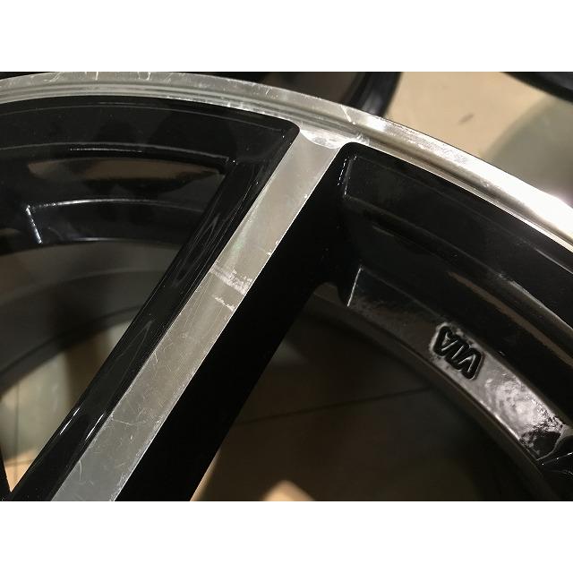 SPORT KRONE 17インチ アルミホイール 17×7J+48 PCD100 5穴 a-1978 O2