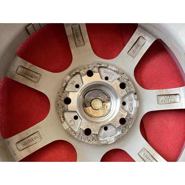 Weds Treffer 15インチアルミホイル R15X 5.0JJ+50 PCD114.3 5穴