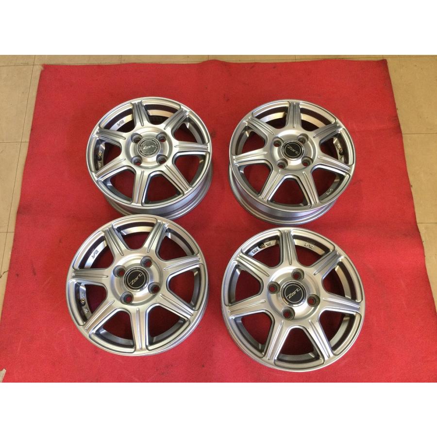 ブリヂストン ZART R7 13インチアルミホイール 13X4.0J+45 PCD100 4穴