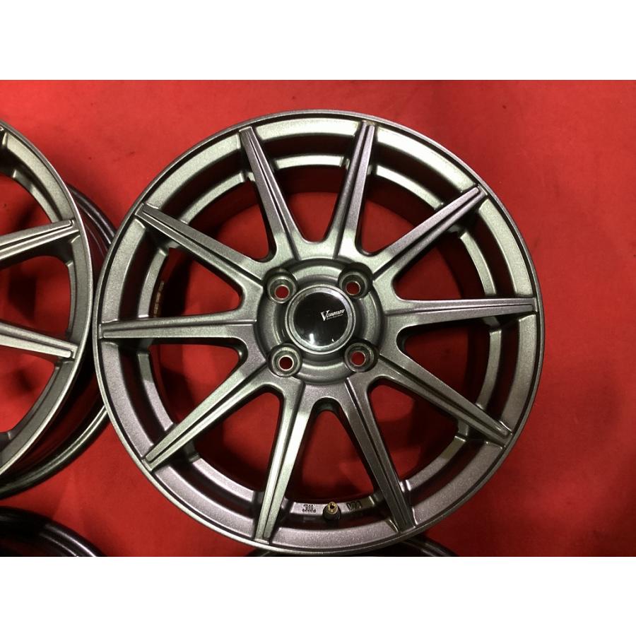 Vemotion Vエモーション 15インチアルミホイール 15X5.5J＋43 PCD100 4穴 a-2980 J2-1 EM｜itamisyaryo｜02