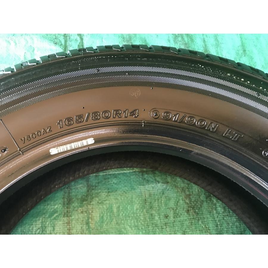 中古夏タイヤ BS ブリヂストン 165/80R14 91/90N LT V600 2020年製 a-3808 NC8-3 YM｜itamisyaryo｜04