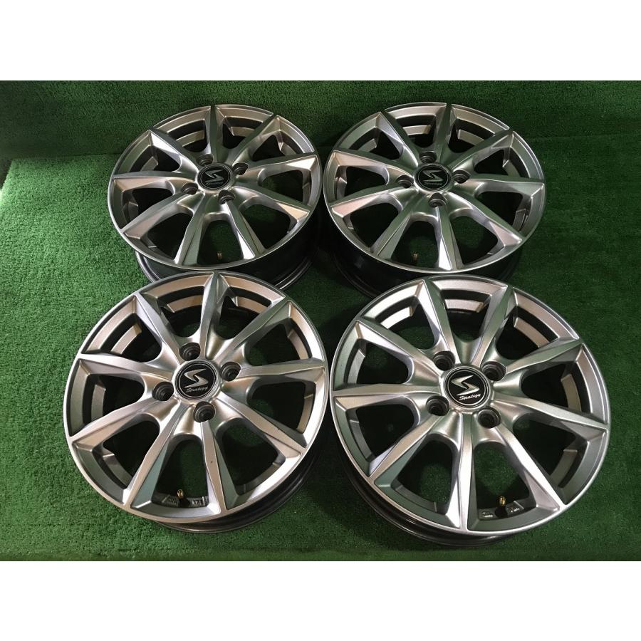 中古アルミホイール STRATEYY ストラテジ 14X4.5JJ+45 PCD100 4穴 a  