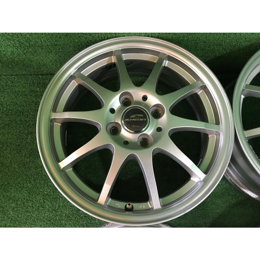 中古アルミホイール シュナイダー 15X5.5JJ+50 PCD100 4穴 a-3979 H0-4 YM｜itamisyaryo｜02