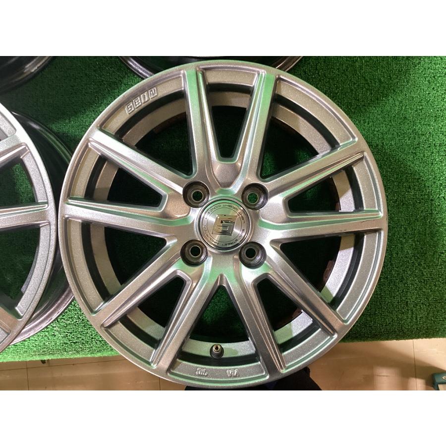 【未使用品】WEZEN 14インチ アルミホイール 4本セット ◇WEZEN◇14x4.5J +45 4穴 100 中古 アルミホイール 4本【福島発