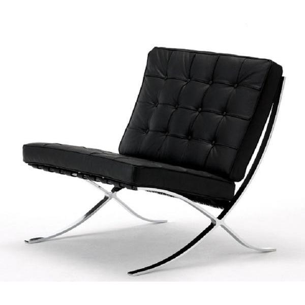 ミース  バルセロナチェア 受注生産品 納期/約2ヶ月 ブラック ホワイト 本革 ソファー ソファ 1人掛け 1人がけ  1P オットマン 足置き チェアー スツ | WHYTO