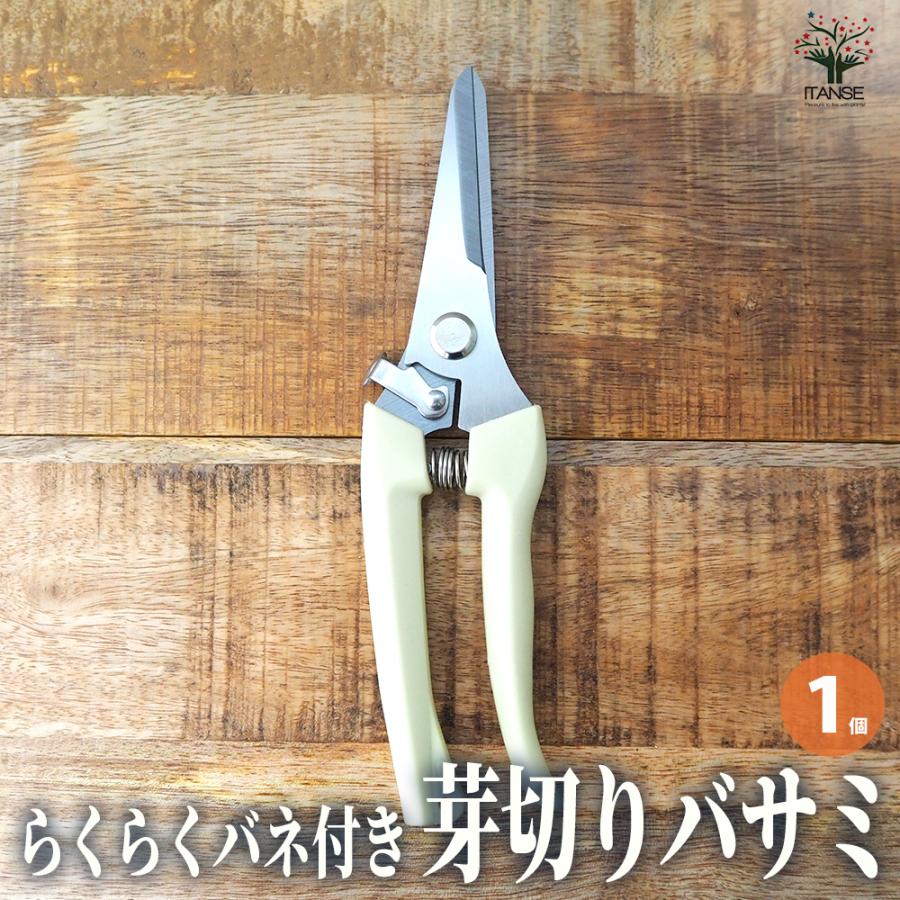 はなばさみ ITANSE らくらくバネ付 芽切りバサミ 園芸用はさみ 便利・園芸グッズ/1