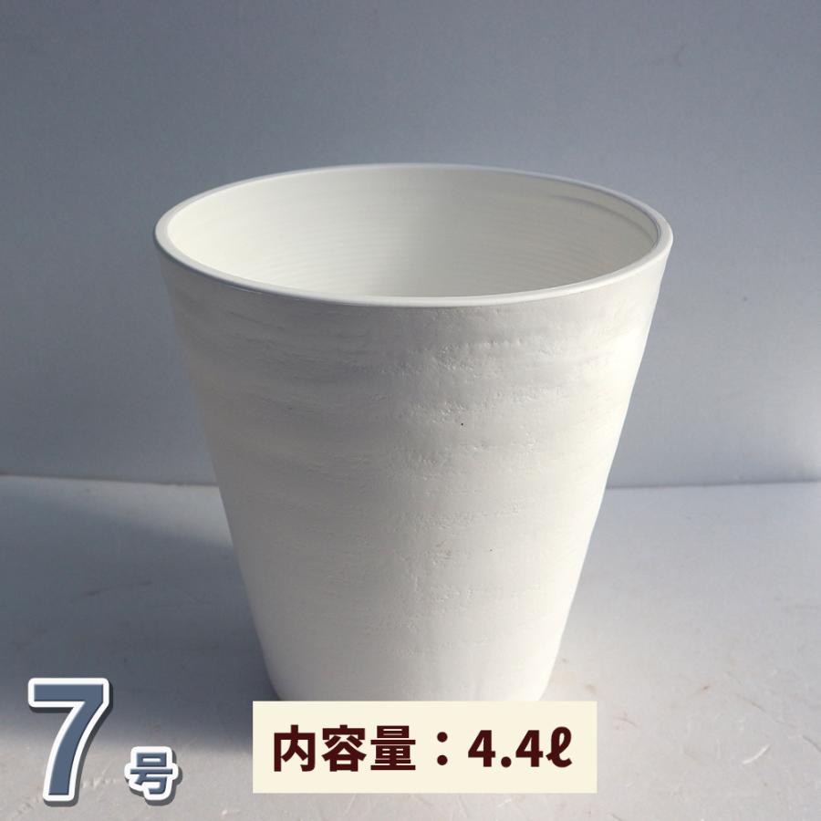ITANSE セラアート 長鉢 白 6号7号8号各1個 プラスチック鉢 表面が陶器