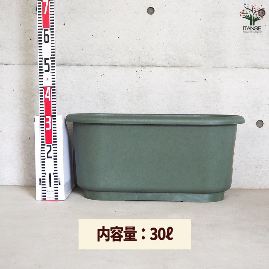 ITANSE eco菜園プランター 鉢色：ダークグリーン 深65型 お買い得3個セット ポット プランター 菜園鉢 家庭菜園 ガーデニング 送料無料 イタンセ公式の画像