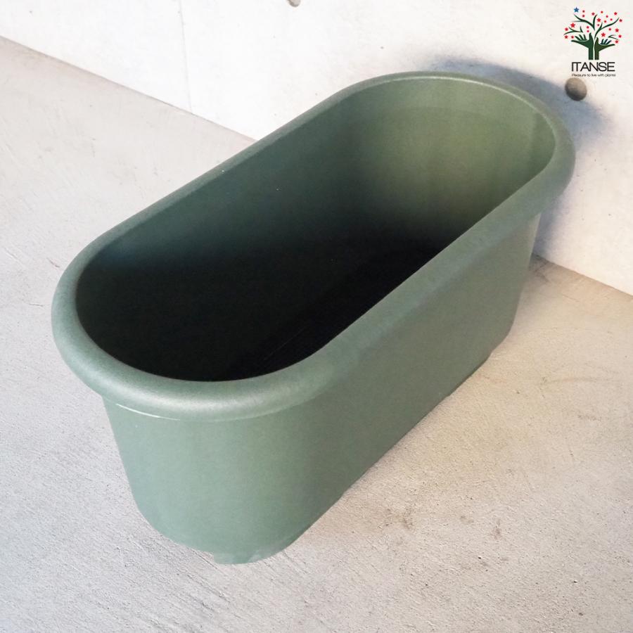ITANSE eco菜園プランター 鉢色：ダークグリーン 深65型 お買い得3個セット ポット プランター 菜園鉢 家庭菜園 ガーデニング 送料無料 イタンセ公式の画像