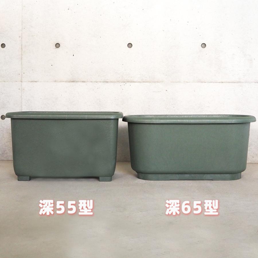 ITANSE eco菜園プランター 鉢色：ダークグリーン 深65型 お買い得3個セット ポット プランター 菜園鉢 家庭菜園 ガーデニング 送料無料 イタンセ公式の画像