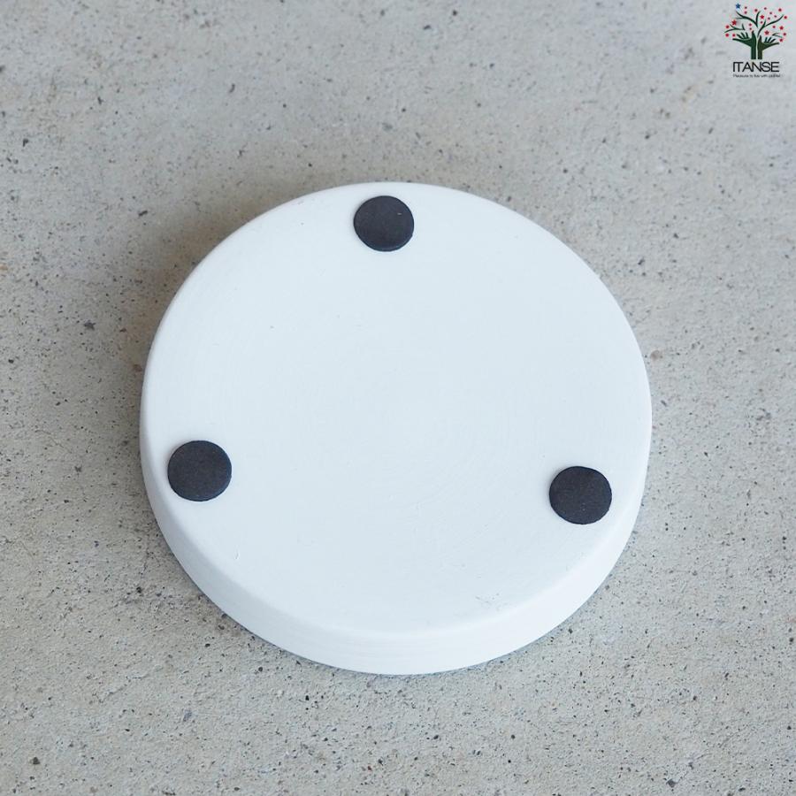 ITANSE 皿付陶器鉢 カラフルブラシ 資材 10cm/お買い得4個セット 植木鉢 鉢 鉢植え 陶器 おしゃれ 北欧 イタンセ公式の画像