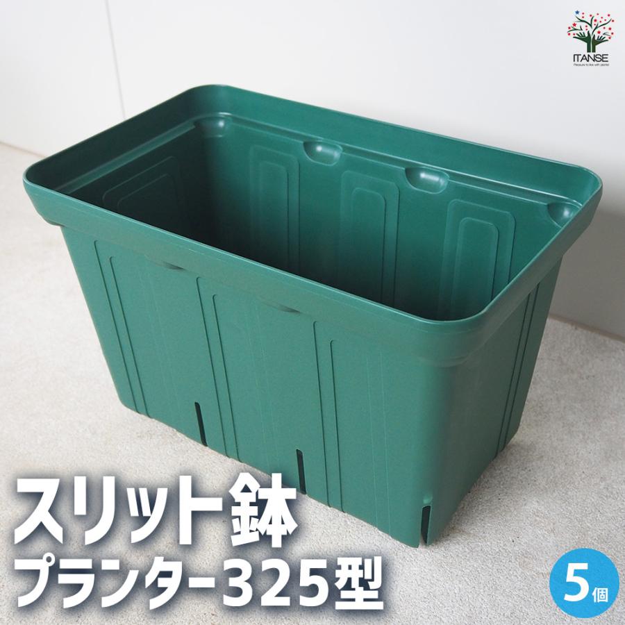 ITANSE スリット鉢 プラ鉢 325型/お買い得5個セット 鉢 植木鉢 鉢植え