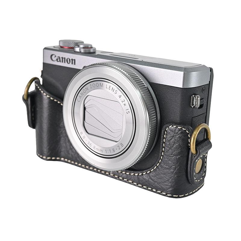 キャノン Canon Powershot G7X Mark III カメラ ケース PUレザー