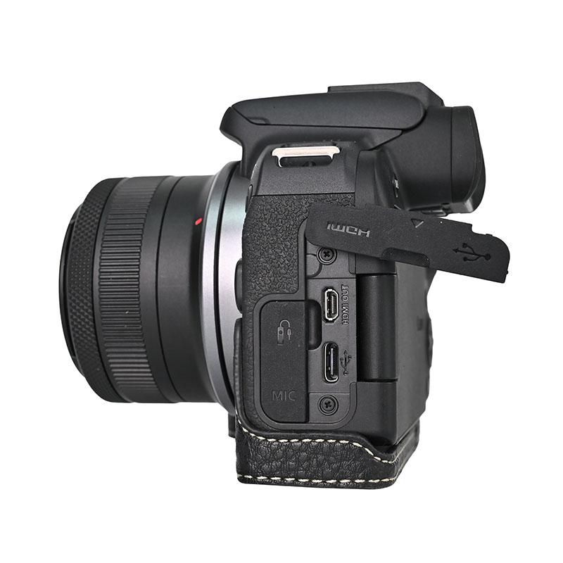 キャノン用 Canon EOS R10用 カメラハーフケース カメラケース PU