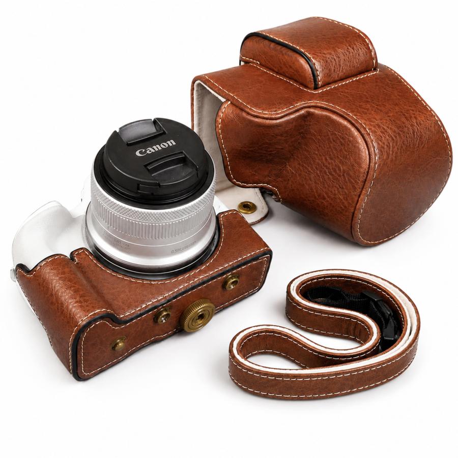 キャノン Canon EOS R50 専用 カメラ ケース PUレザー カメラケース