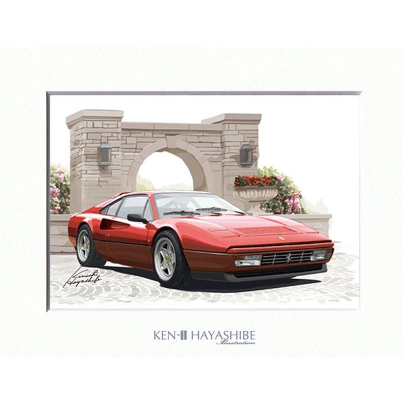 Ferrari（フェラーリ） 328 GTB イラストレーション by 林部研一 10086
