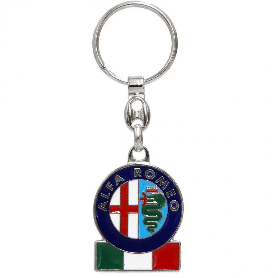 アルファロメオ（ALFA ROMEO） エンブレム&イタリア国旗メタル 