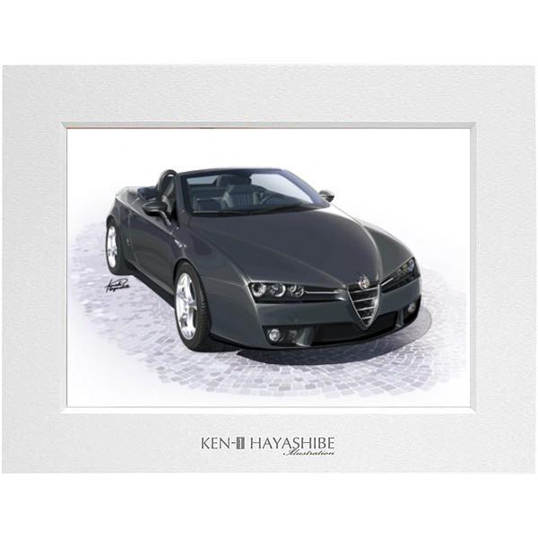 アルファロメオ（ALFA ROMEO） Spider(939)イラストレーション by 林部