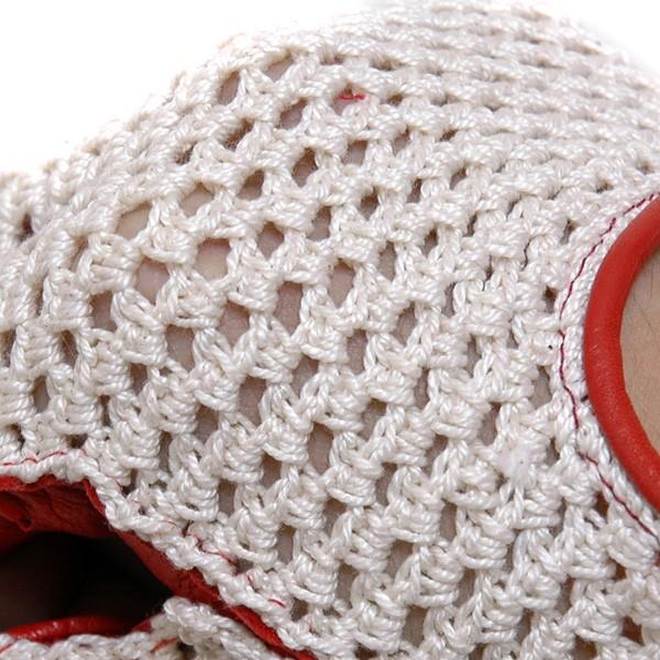 VICTORIAドライビング・グローブ(レッド/メッシュ/ハーフタイプ) 12331