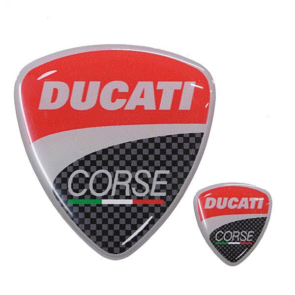DUCATI ドゥカティ純正 CORSE 3Dステッカー2枚組 12709 : イタリア 