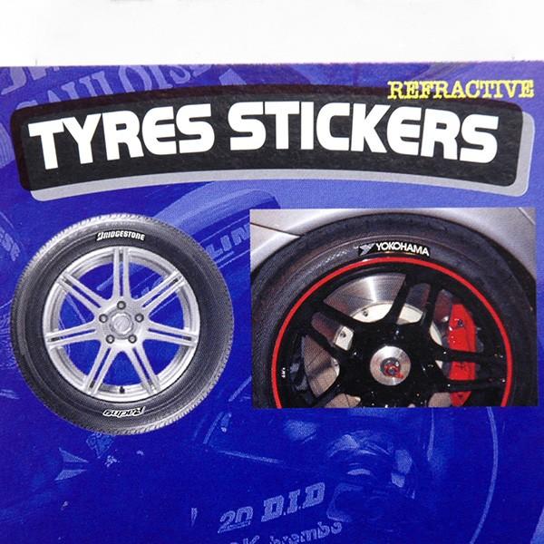 タイヤ用ロゴステッカー MICHELIN (反射タイプ/4枚セット) 12718