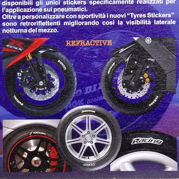 タイヤ用ロゴステッカー MICHELIN (反射タイプ/4枚セット) 12718