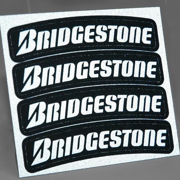 タイヤ用ロゴステッカー BRIDGESTONE (反射タイプ/4枚セット)　12719｜itazatsu｜02