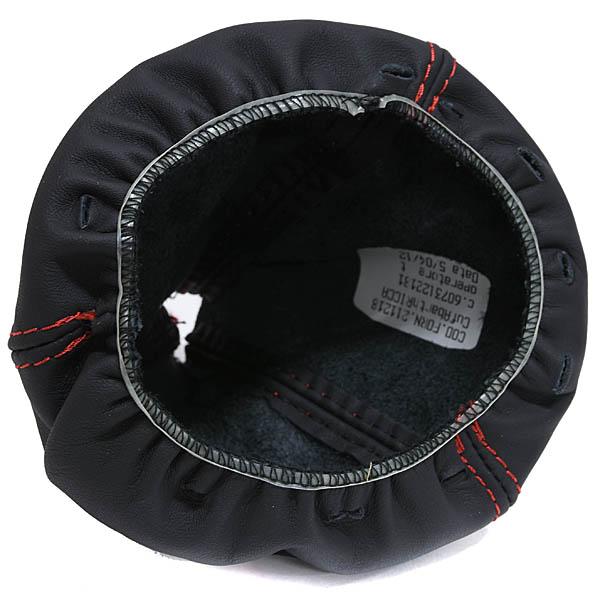 アバルト（ABARTH） 500/595 レザーシフトブーツ (ブラック/レッド