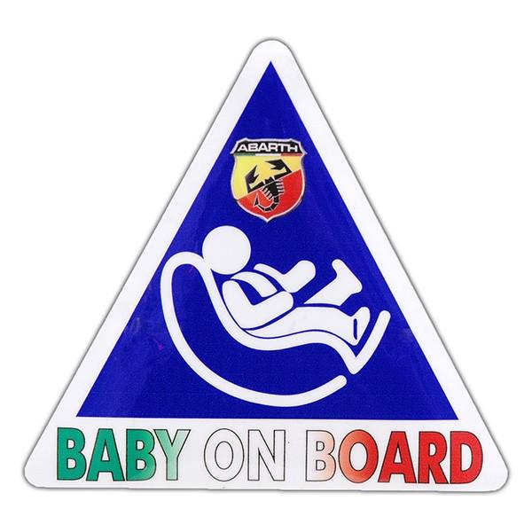 アバルト（ABARTH） BABY IN CARステッカー(裏貼りタイプ) 13482