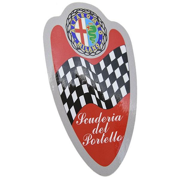 Alfa Romeo エンブレムピンコレクション コンプリート記念盾 アルファロメオ（ALFA ROMEO） Scuderia Del Portello盾型ステッカー