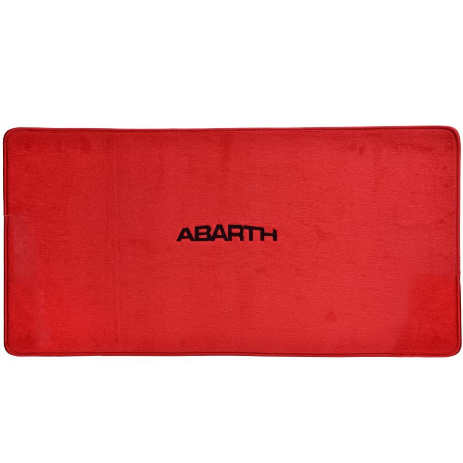 アバルト（ABARTH） 500/595/695 ラゲッジルームマット (レッドベース