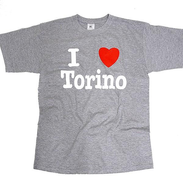 I LOVE TORINO Tシャツ (グレー)　14022｜itazatsu