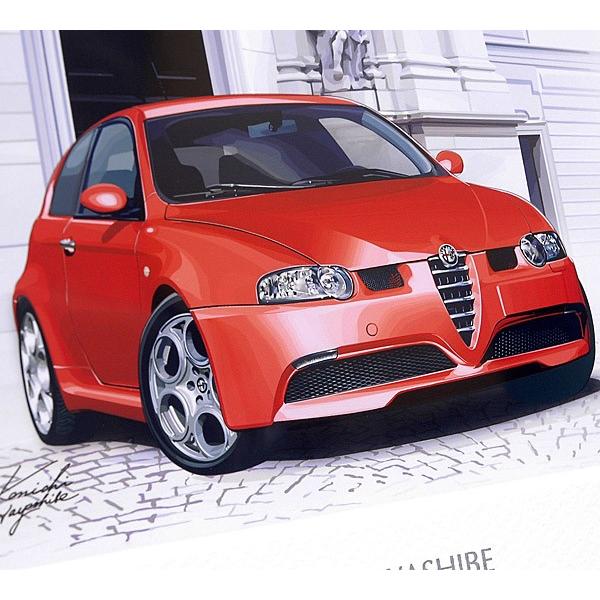 アルファロメオ（ALFA ROMEO） 147GTAイラストレーション by林部研一