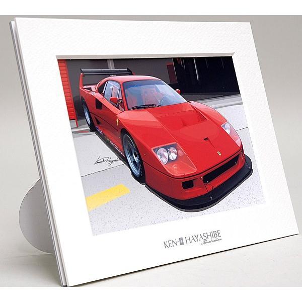 Ferrari（フェラーリ） F40LMイラストレーション by 林部研一 14326