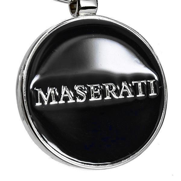 Maserati マセラティ純正キーリング (メタルラウンド/ブラック