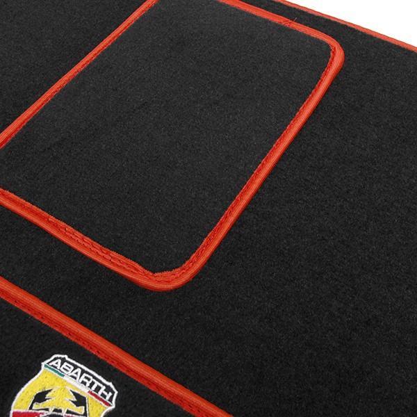 アバルト（ABARTH） 500/595/695 フロアマット (左ハンドル/ブラック