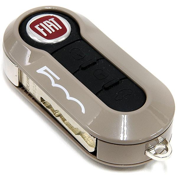 FIATキーケースカバー2個セット&ドアミラーカバー FIAT（フィアット） フィアット純正500キーカバーセット(ベージュ