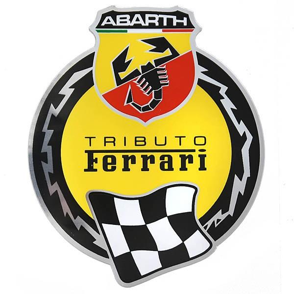 定期入れの おしゃれ アバルト 695 TRIBUTO Ferrari ステッカー メタル調ベース liber.us liber.us