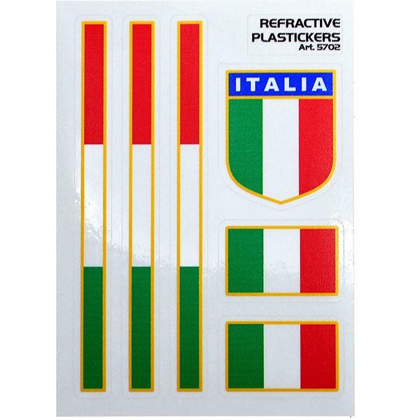 イタリア国旗ステッカーセット 反射素材 Type B イタリア自動車雑貨店ショッピング 通販 Yahoo ショッピング