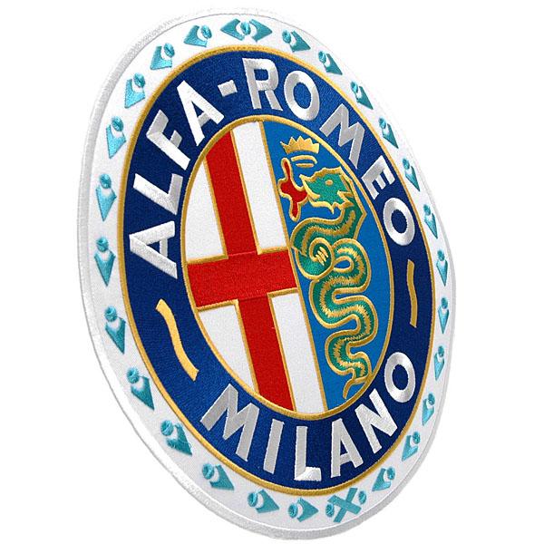 アルファロメオ（ALFA ROMEO） MILANOエンブレムワッペン-月桂冠タイプ