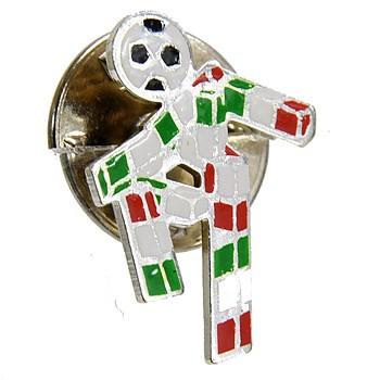 サッカーワールドカップ ITALIA 90ピンバッジ-スターリングシルバー